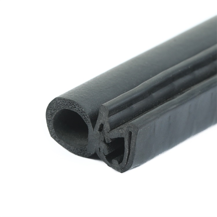 rubber products car cover seal solid and sponge co-extrusion rubber seal 72/128