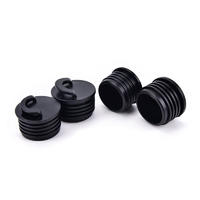silicone bung rubber stopper with hole threaded pipe plug