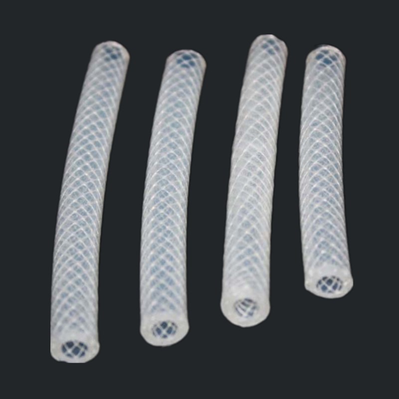 Extruded double-layer pharmaceutical braided silicone hose